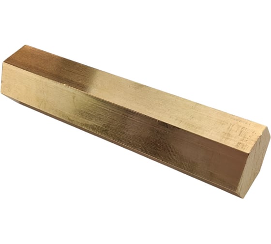 Изображение товара Латунный пруток HG ЛС59-1, шестигранный, S22, длина 100 мм 4960561