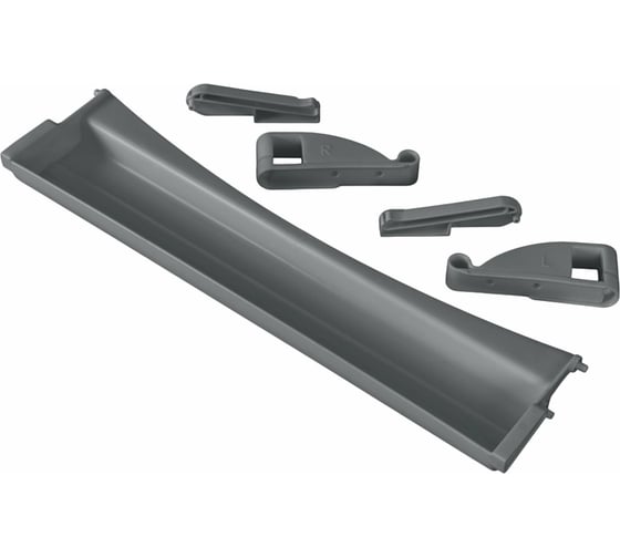 Изображение товара Выдвижная полка-органайзер ДЭМИ 1 отделение, пластик, серая, 30x420x110 мм, Окп.06 641738