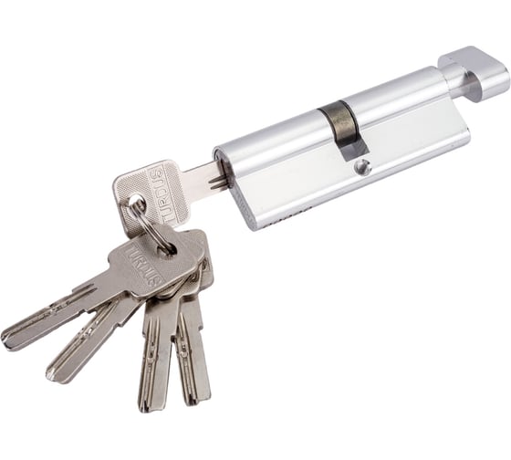 Изображение товара Цилиндр PALIDORE алюмин. А 90 PС (ключ/завертка, хром блестящий) TURDUS 98760960