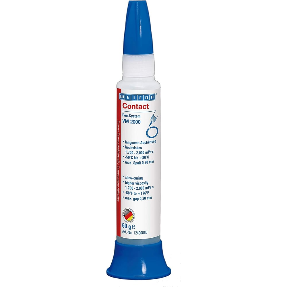 Изображение товара Цианоакрилатный клей WEICON Contact VM 2000 60 г для пластика и резины