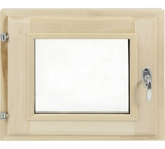 Изображение товара Стеклопакет в парную Банная линия 30x40 см, липа, ручка, затвор, петли в комплекте 12-973