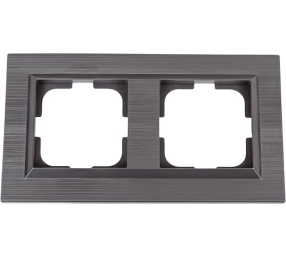 Изображение товара 2-местная рамка OVIVO QUANTUM, сталь, 405-340000-226