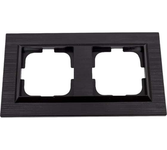 Изображение товара 2-местная рамка OVIVO QUANTUM, черный, 405-360000-226