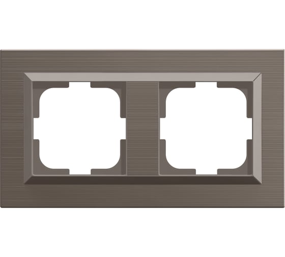 Изображение товара 2-местная рамка OVIVO QUANTUM, медь, 405-330000-226