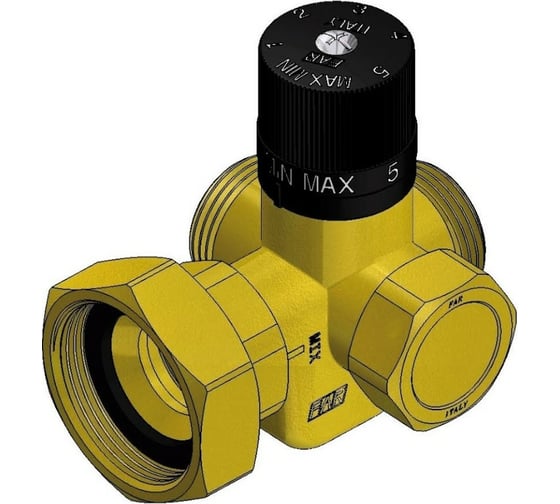 Изображение товара Латунный термостатический смеситель FAR 1" с накидной гайкой, 1 1/2" 3958 1RU