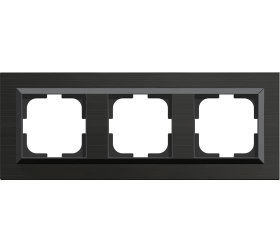 Изображение товара 3-местная рамка OVIVO QUANTUM, антрацит, 405-350000-227