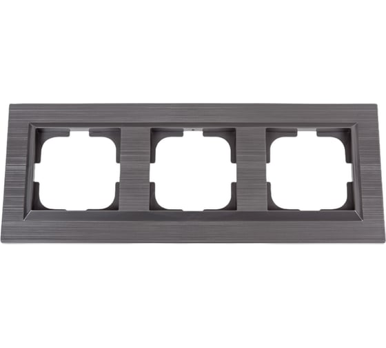 Изображение товара 3-местная рамка OVIVO QUANTUM, сталь, 405-340000-227