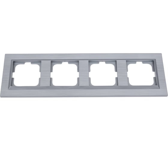 Изображение товара 4-местная рамка OVIVO QUANTUM, серебро, 405-320000-228