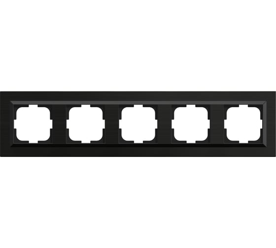 Изображение товара 5-местная рамка OVIVO QUANTUM, черный, 405-360000-250