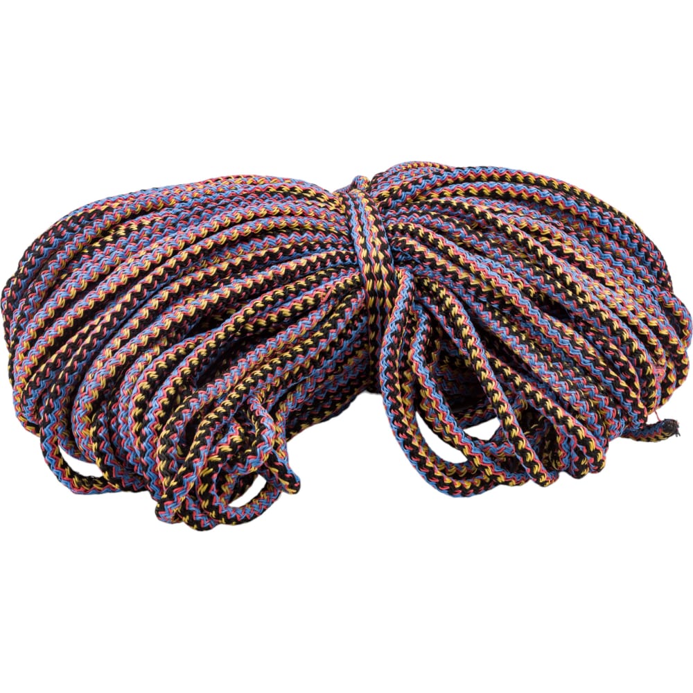 Вязаный шнур-веревка ООО ТПК Сигма шнур диаметр 4 мм полипропилен вязаный 4в 360 белый 20 м