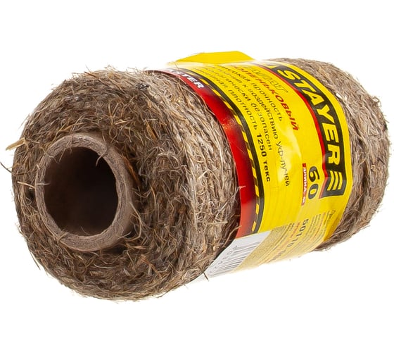 Изображение товара Льнопеньковый шпагат 60 м STAYER 50110-060