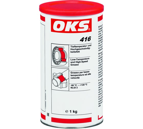 Изображение товара Низкотемпературная смазка для высоких скоростей OKS 416 банка, 1 кг 269811