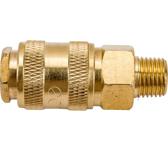 Изображение товара Разъемное соединение быстросъем мама - наружняя резьба 1/4", латунь ECO AB-F/MT14