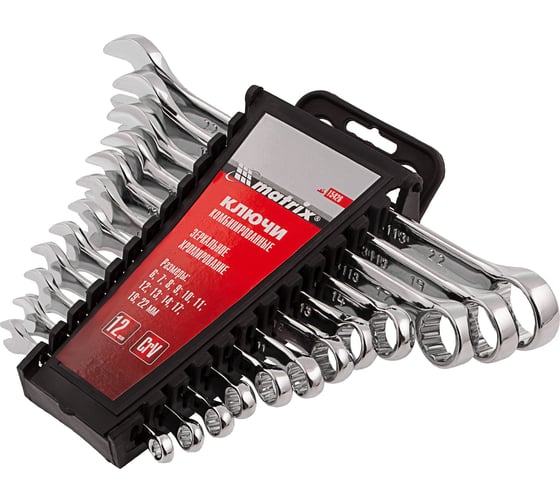 Изображение товара Набор комбинированных ключей 6 - 22 мм MATRIX 15426