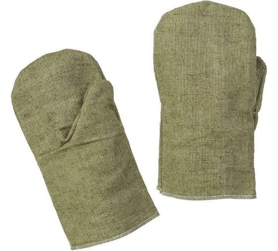 Изображение товара Рабочие рукавицы ООО Комус брезентовый наладонник, огнеупорная пропитка, 550 гкв.м, 10 пар 1193943