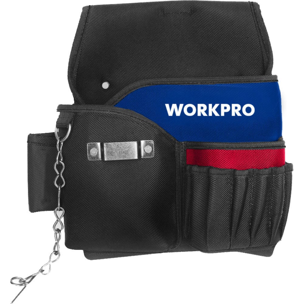 Сумка электрика WORKPRO сумка переноска для животных каркасная 40 х 25 х 27 см синий красный