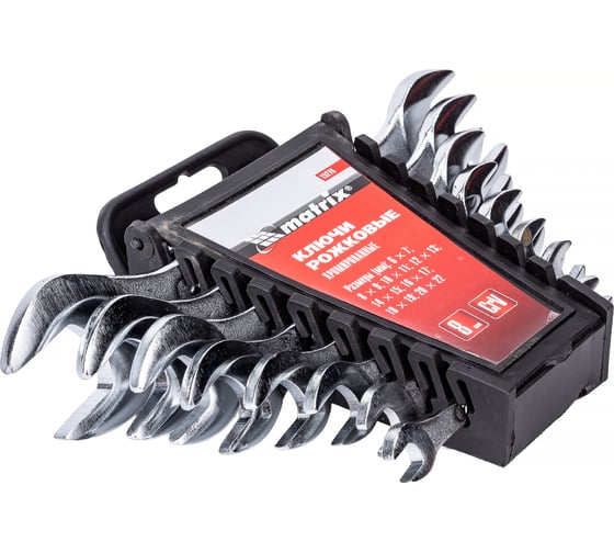 Изображение товара Набор рожковых ключей 6 х 22 мм MATRIX 15276