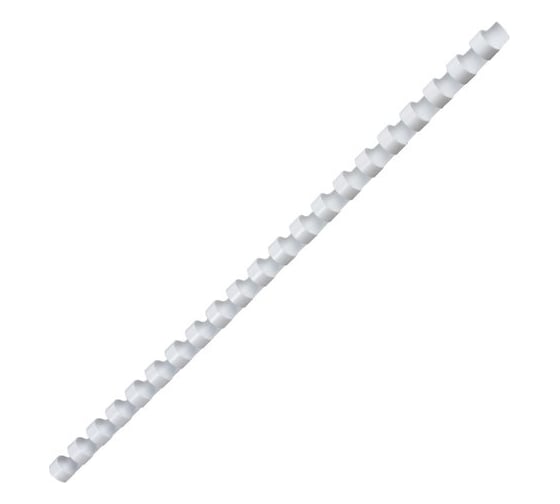 Изображение товара Пластиковые пружины для переплета ОФИСМАГ комплект 100 штук, 10 мм для сшивания 41-55 листов, белые 531454