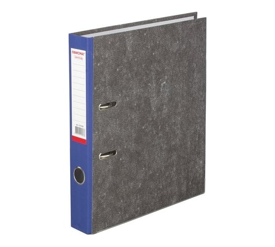 Изображение товара Папка-регистратор ОФИСМАГ фактура стандарт, с мраморным покрытием, 50 мм, синий корешок 225586