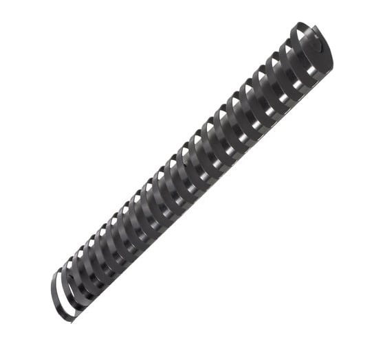 Изображение товара Пластиковые пружины для переплета ОФИСМАГ комплект 50 штук, 51 мм для сшивания 411-450 листов, черные 531467