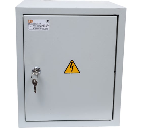 Изображение товара Пускатель ВТМ (S) ПМ 12-100211-100А-220АС-(2з+2р)-РТТ-325(75,0-120,0А)-У2-Б 0038864 ВТМ00038864