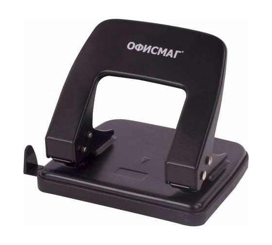 Изображение товара Металлический дырокол ОФИСМАГ до 25 листов, черный 229693