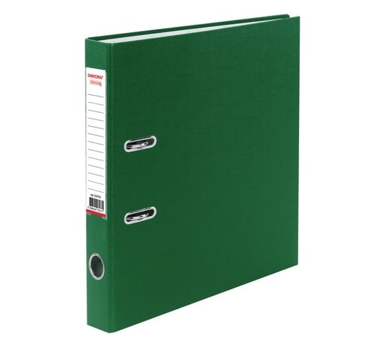 Изображение товара Папка-регистратор ОФИСМАГ с арочным механизмом, покрытие из пвх, 50 мм, зеленая 225755