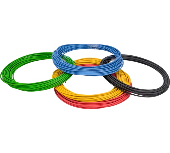 Изображение товара Провод VOLTON ПВАМ 1,5 кв.мм, 10м (5 цветов) VLT400198