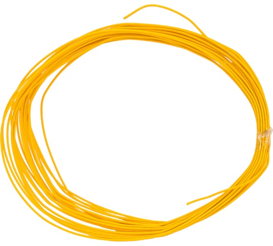 Изображение товара Провод VOLTON ПВАМ 0,5 кв.мм, 10м (желтый) VLT400112