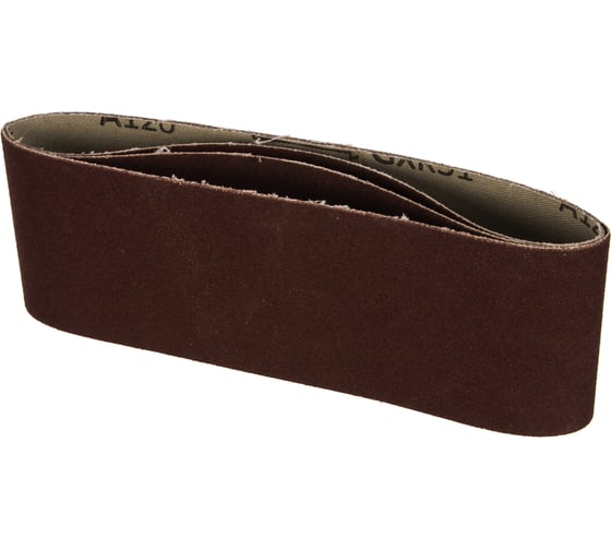 Изображение товара Лента шлифовальная универсальная 3 шт. для ЛШМ (75х457 мм; Р120) STAYER 35441-120