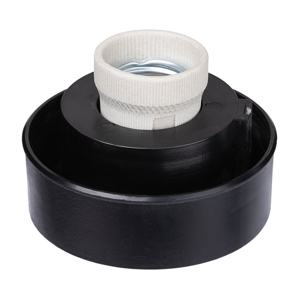 Патрон (корпус) НТУ плоский (резьба А85, поликарбонат, черный) TDM ELECTRIC SQ0320-0013