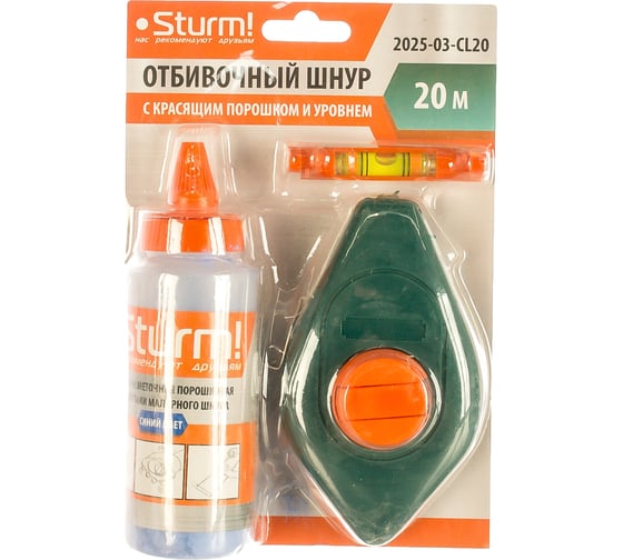 Изображение товара Отбивочный шнур 20 м, Sturm 2025-03-CL20
