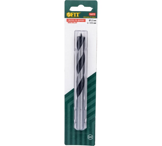 Изображение товара Сверло спиральное HQ (13 мм; CrV) по дереву Fit 36070