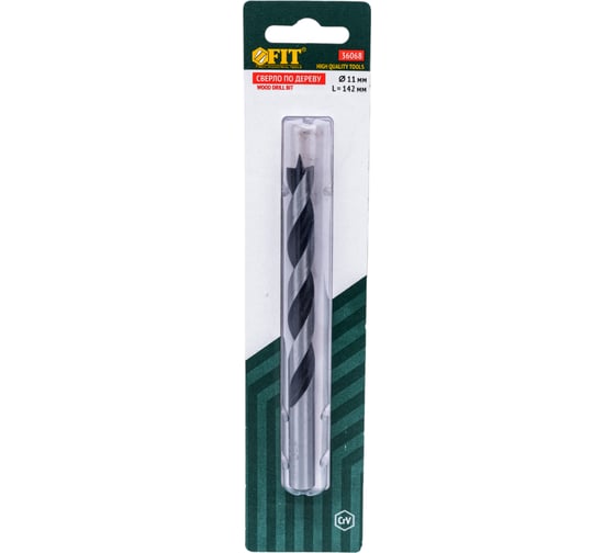 Изображение товара Сверло спиральное HQ (11 мм; CrV) по дереву Fit 36068