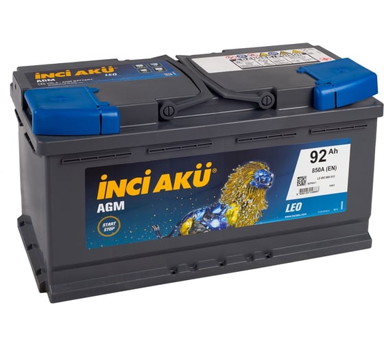 Изображение товара Аккумулятор INCI AKU AGM 92R, 850 A, 353x175x190 мм 450704