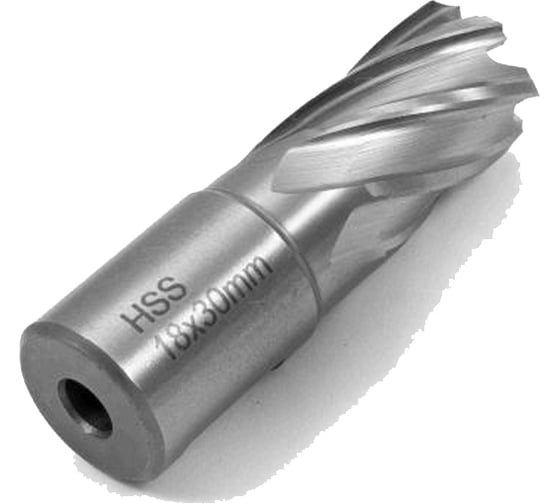 Изображение товара Сверло по металлу корончатое 18.0 мм, М2, хвостовик WELDON 19 мм, 1 шт Novocraft WSD196230118