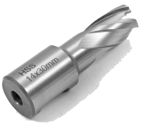 Изображение товара Сверло по металлу корончатое 14.0 мм, М2, хвостовик WELDON 19 мм, 1 шт Novocraft WSD196230114