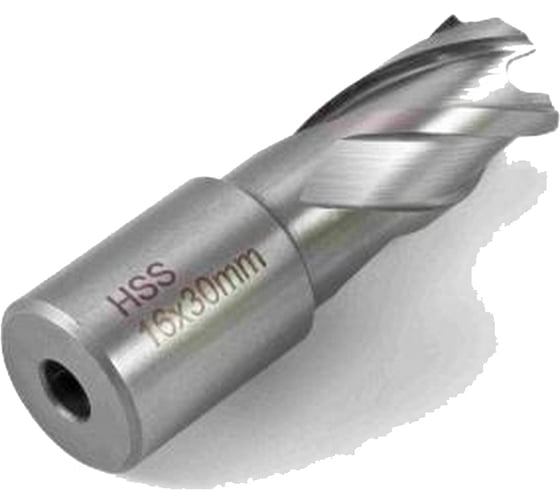 Изображение товара Сверло по металлу корончатое 16.0 мм, М2, хвостовик WELDON 19 мм, 1 шт Novocraft WSD196230116