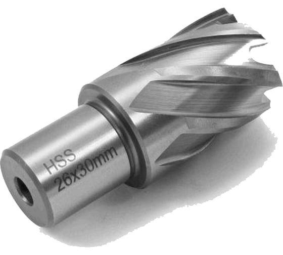 Изображение товара Сверло по металлу корончатое 26.0 мм, М2, хвостовик WELDON 19 мм, 1 шт Novocraft WSD196230126