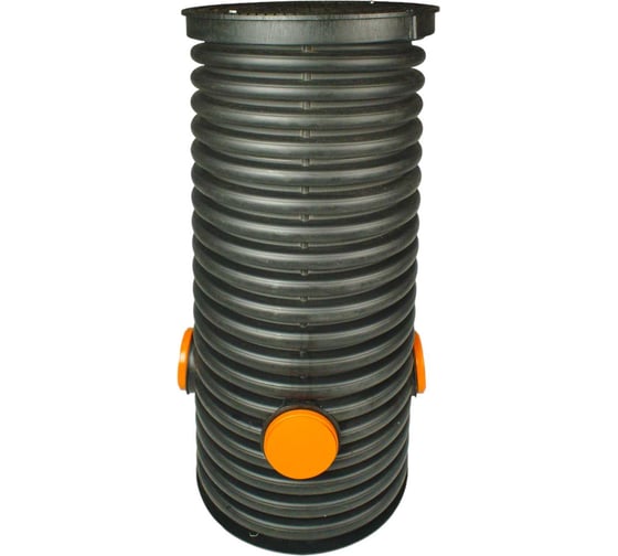 Изображение товара Дренажный колодец Агросток смотровой в сборе 460/400x2000 мм с тремя выходами 110 мм 51706