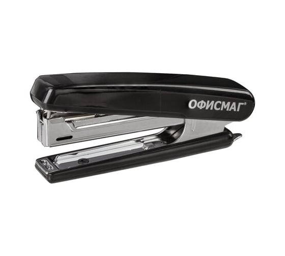 Изображение товара Степлер ОФИСМАГ №10 до 12 листов, с антистеплером, черный 229690