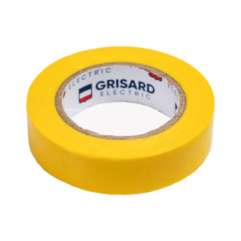Изображение товара Универсальная изолента Grisard Electric 0,15x15 мм желтая, 10 м, 10 шт
