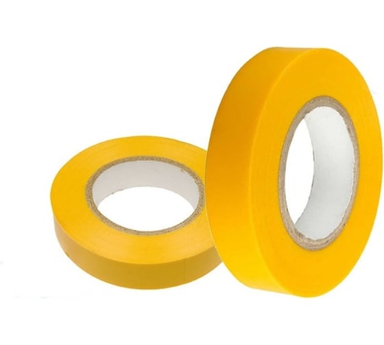 Изображение товара Универсальная изолента Grisard Electric 0,15x15 мм, желтая, 10 м, 10 шт. GRE-013-0024