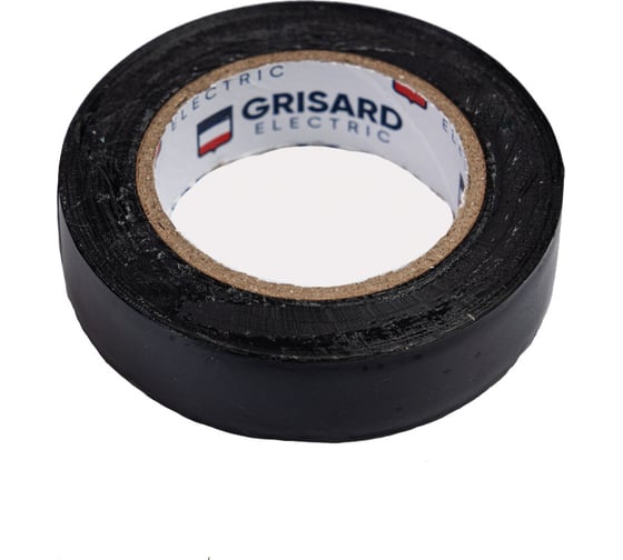 Изображение товара Универсальная изолента Grisard Electric 0,15x15 мм, черная, 10 м, 10 шт. GRE-013-0018