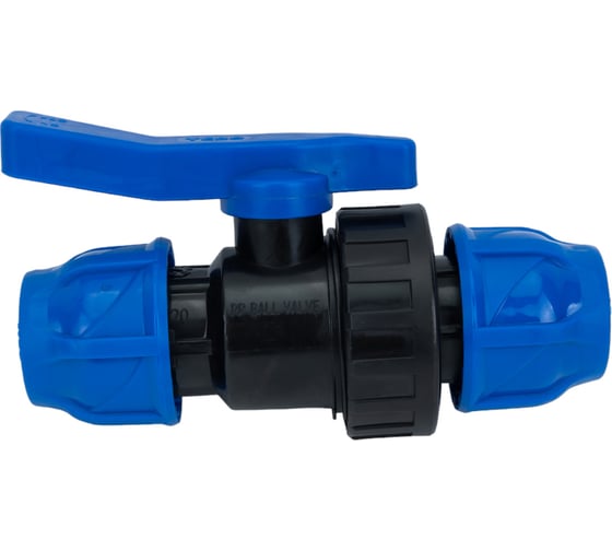 Изображение товара Компрессионный шаровой кран ПНД TEBO 20x20 T-ПНД.Кш.0.20-20.CN