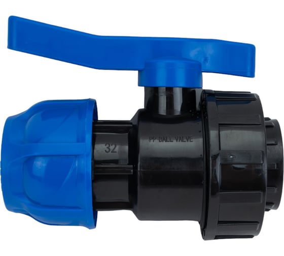 Изображение товара Шаровой компрессионный кран TEBO ПНД 32x1" вн. резьба T-ПНД.Кш.4.32-1.CN