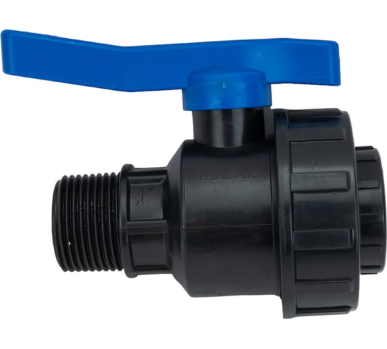 Изображение товара ПНД Кран шаровой компрессионный TEBO 1" ВР/НР T-ПНД.Кш.2.1.CN