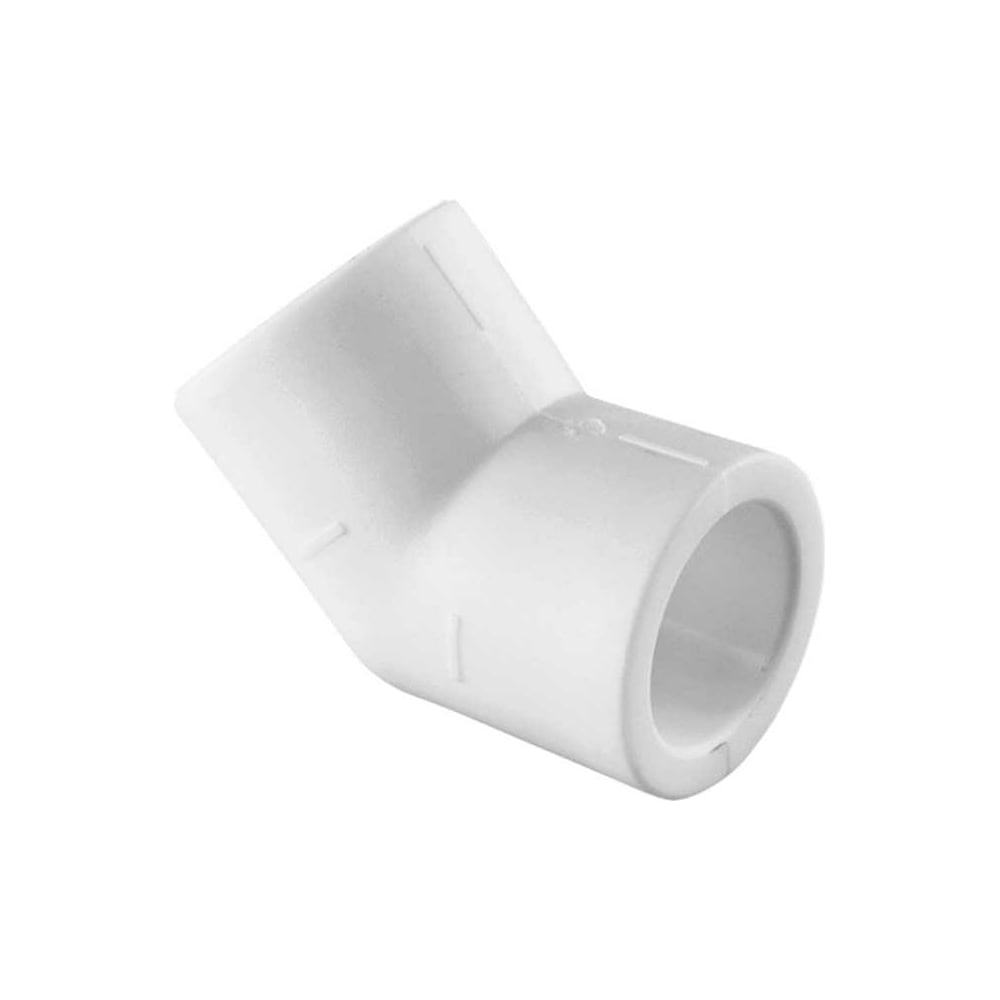 Изображение товара Угольник TEBO PPR 110 45 град. профессиональный фитинг из полипропилена