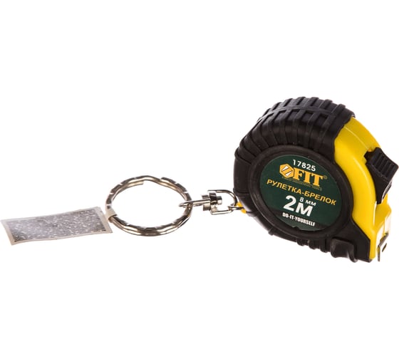 Изображение товара Рулетка-брелок с прорезиненным корпусом 2м FIT DIY 17825