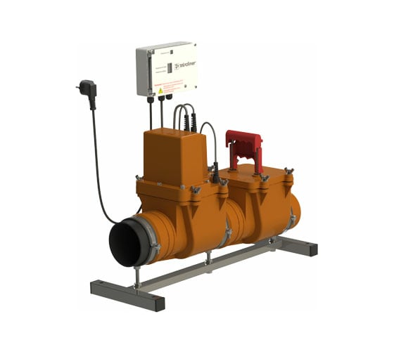 Изображение товара Канализационный затвор с электроприводом Татполимер ТП-85.100-КЗЭ DN110 32319